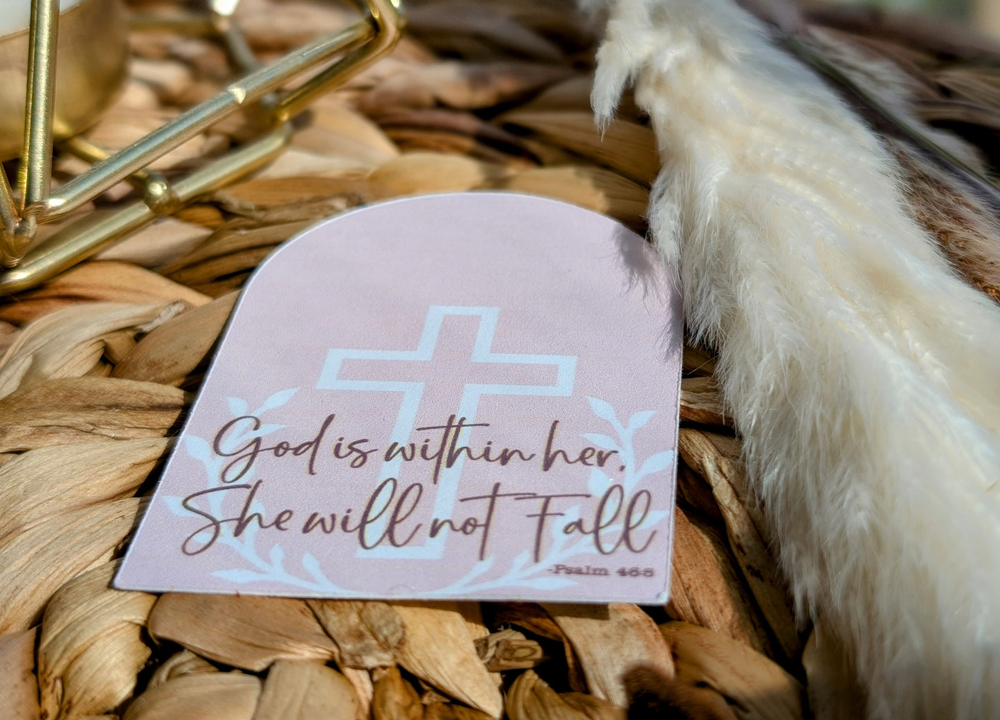 Israeli Leather teardrop Earrings with a Cross