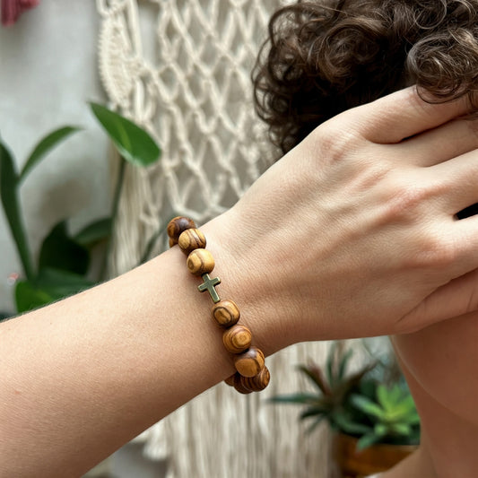 Women's Jerusalem Olive wood Bracelet