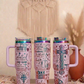 Christian women's Pray 40oz Gold Plated Cream Double walled Tumbler