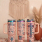 Christian women's Pray 40oz Gold Plated Cream Double walled Tumbler