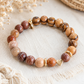 Everlasting Love Jerusalem Olive Wood Bracelet | Gold Heart Christian Bracelet – Jeremiah 31:3