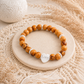 Everlasting Love Jerusalem Olive Wood Bracelet | Gold Heart Christian Bracelet – Jeremiah 31:3
