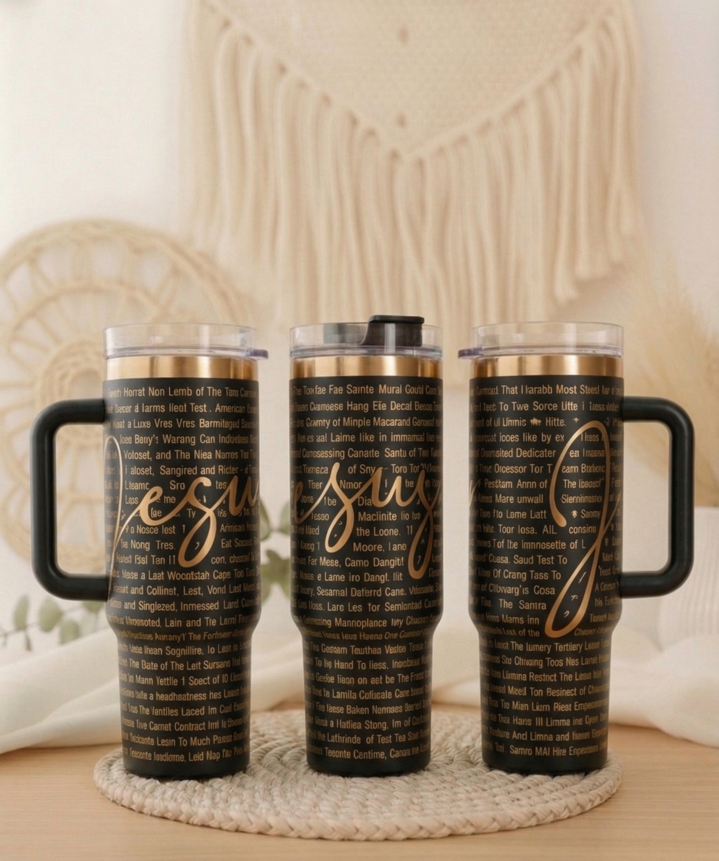 Names of God Laser Engraved Tumbler