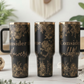 "Consider the Flowers" Laser Engraved Copper Tumbler