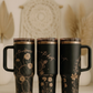 “Rivers in the Desert” Cream Gold Cactus Tumbler