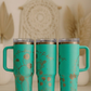 “Rivers in the Desert” Cream Gold Cactus Tumbler