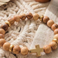 Israeli Olive Wood Gold bracelet