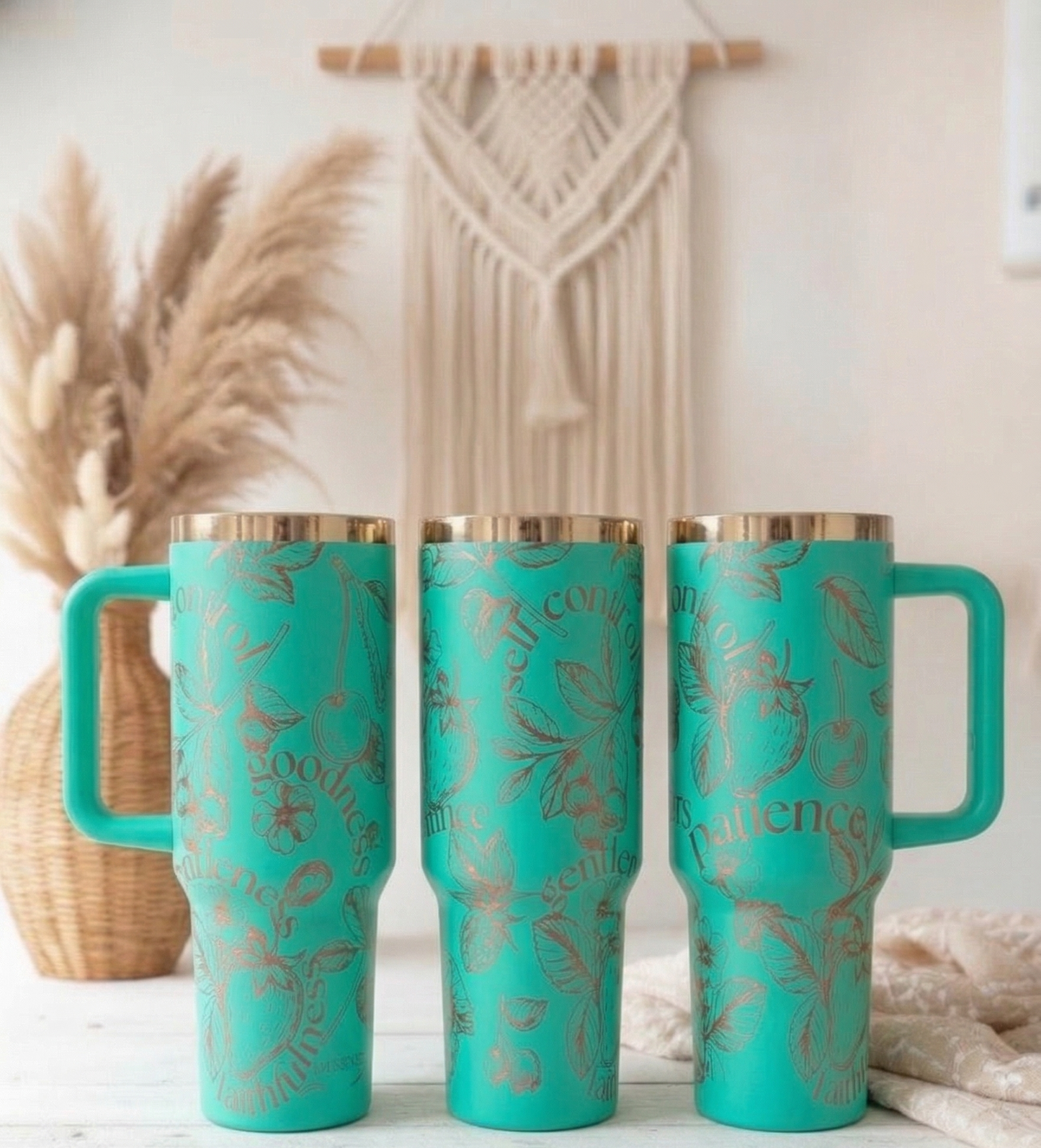 Fruit of the Spirit Laser Engraved Tumbler