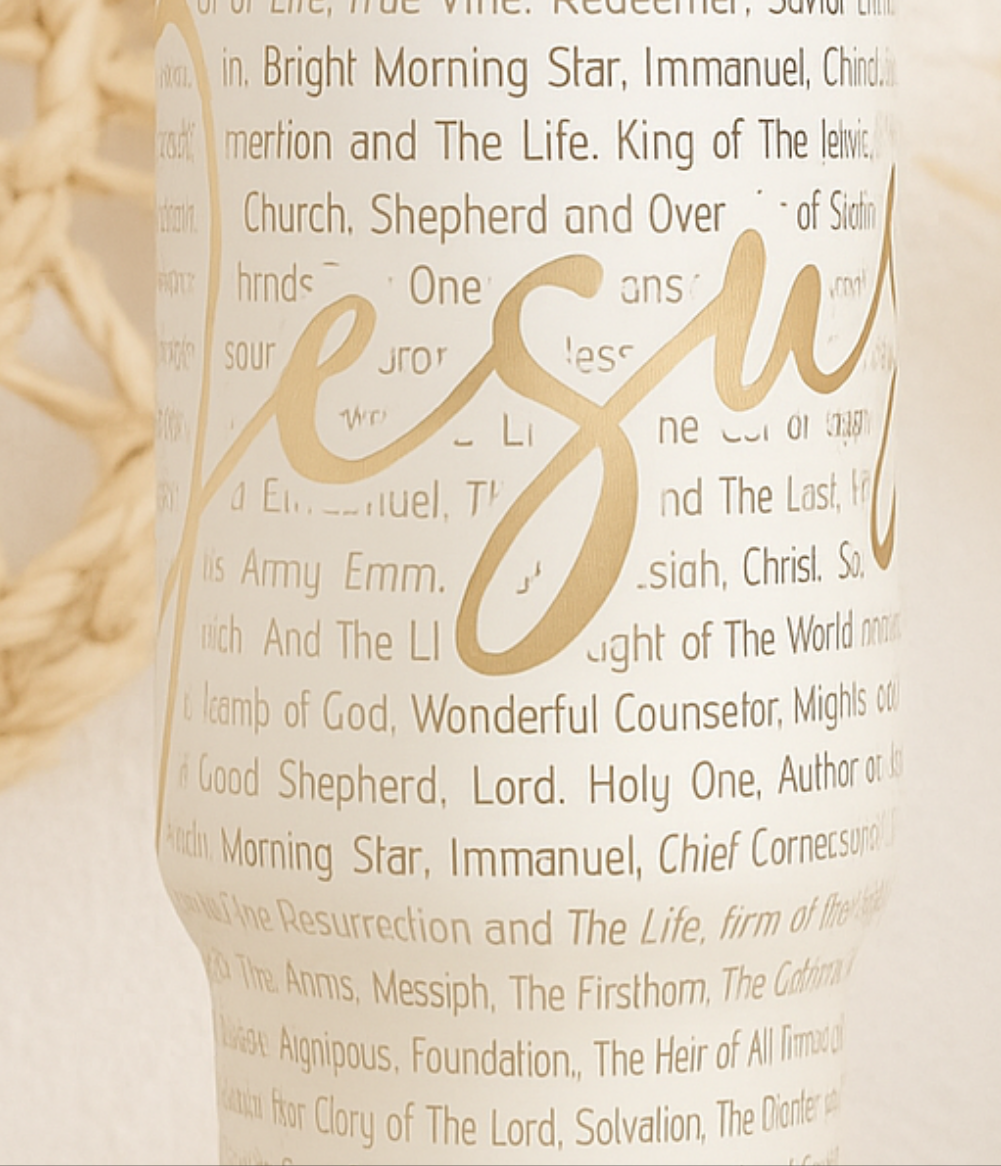 Names of God Laser Engraved Tumbler