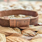 Unisex Israeli Leather Shalom Cuff