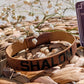 Unisex Israeli Leather Shalom Cuff