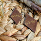God is Greater Israeli Leather Earrings