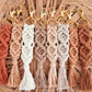Hem of His Garment Macrame Keychain