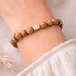 Daughter of the King gold crown Israeli Olive wood bracelet