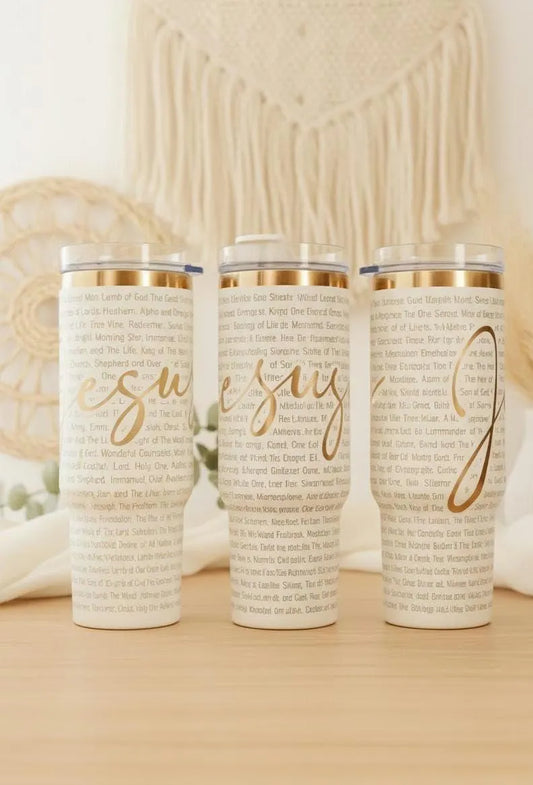 Names of God Laser Engraved Tumbler