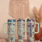 Christian women's Pray 40oz Gold Plated Cream Double walled Tumbler