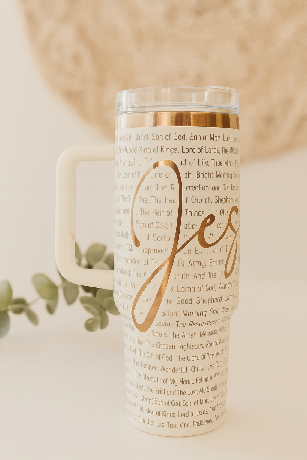 Names of God Laser Engraved Tumbler
