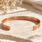BG Shalom Hebrew Pure Copper Cuff Bracelet