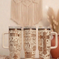 Christian women's Pray 40oz Gold Plated Cream Double walled Tumbler