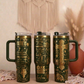Christian women's Pray 40oz Gold Plated Cream Double walled Tumbler