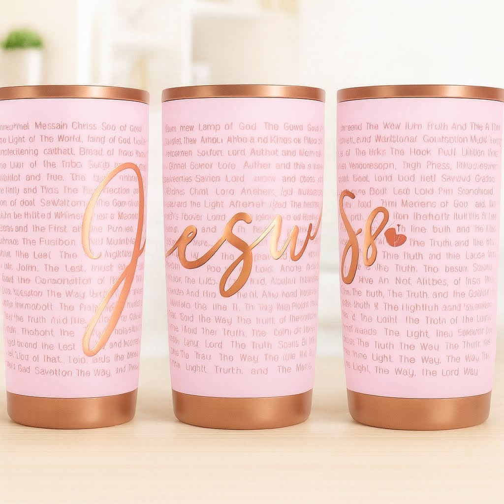 Names of God Laser Engraved Tumbler