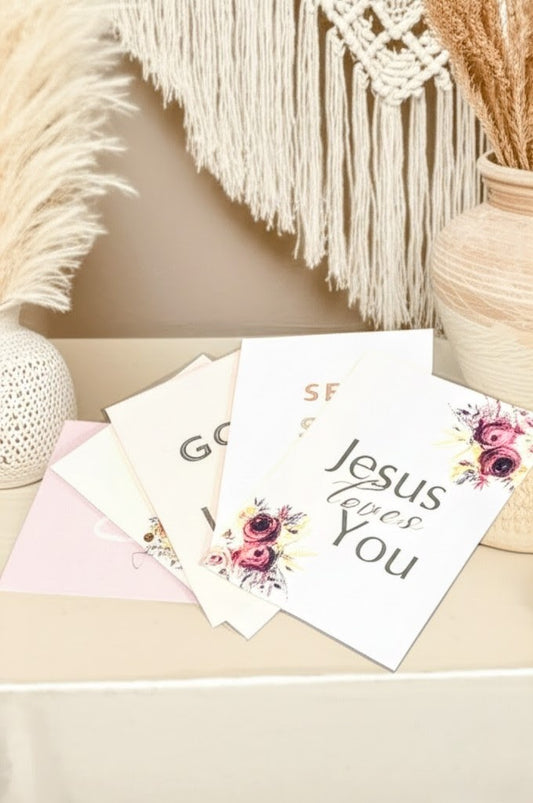 Set of 5 Christian Greeting Cards