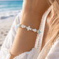 Amazonite & Hebrew Cone Seashell Christian Bracelet | Psalm 93 Collection