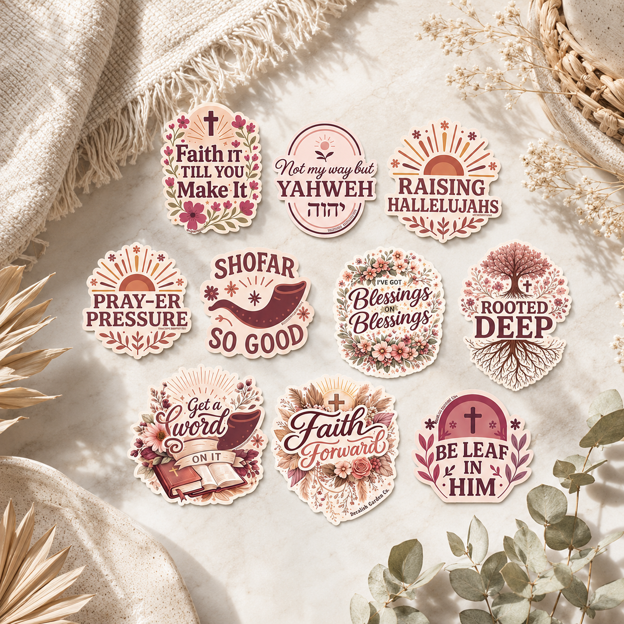 BG Faith-Inspired Waterproof Vinyl Stickers