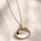 Psalm 93 Seashell Pearl & Cross Necklace | Christian Coastal Jewelry