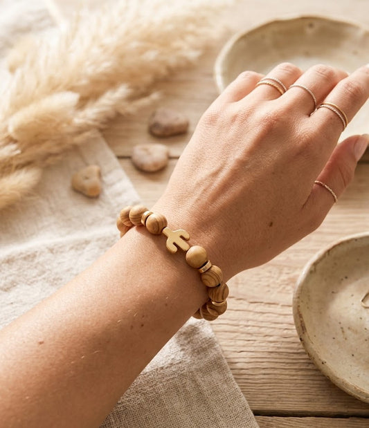 "Rivers in The Desert" Olivewood bracelet